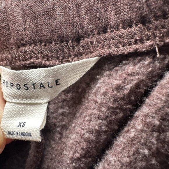 Aeropostale Women's Size Extra Small Purple Sweat Pants Tie At Waist - Picture 6 of 7